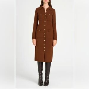 WAYF Morgan Midi Long Sleeve Sweater dress